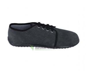 Beda barefoot leather shoes with membrane - dark gray | 36, 38