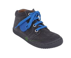 Filii barefoot - Gecko velours - graphit laces M