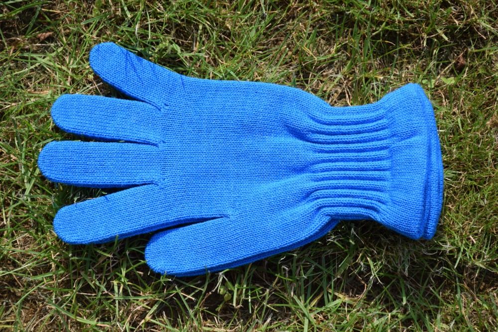 Surtex rukavice modré 100% merinové vlny silné