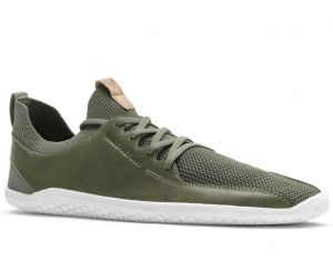 Barefoot Vivobarefoot Primus Knit L olive green leather
