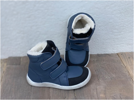 Barefoot BABY BARE WINTER Navy ASPHALTIC EQUIPMENT BABY BARE SHOES