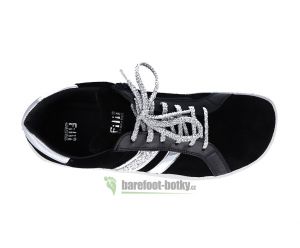 Barefoot tenisky Filii - ADULT topmodell velours black shora