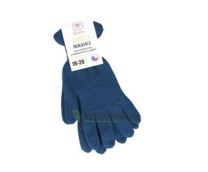 Surtex gloves petrol 100% merino wool thick