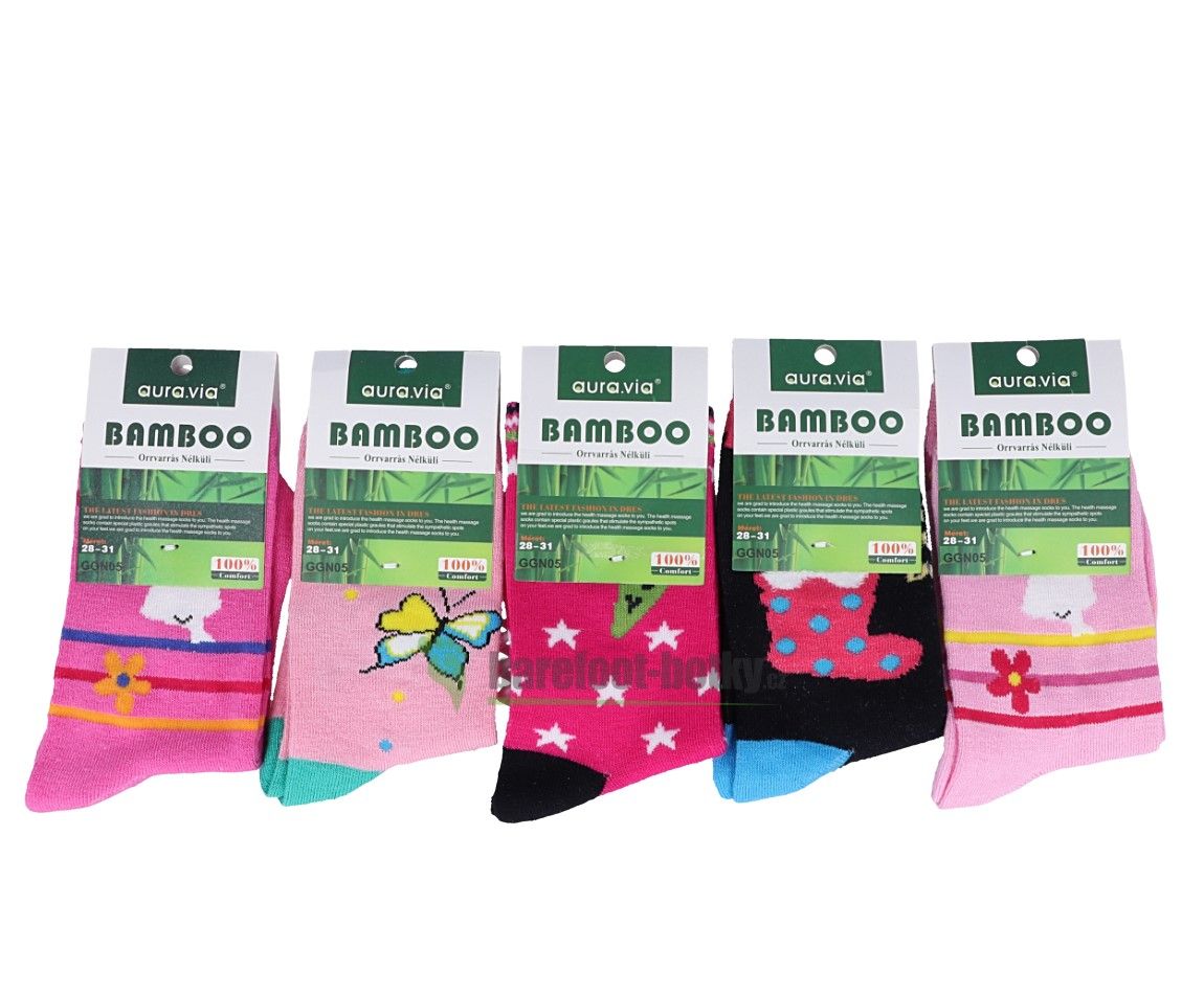 Bambusové ponožky AURA VIA - pro holky