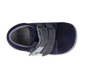 Beda Barefoot Lucas modro-šedé - celoroční boty s membránou shora