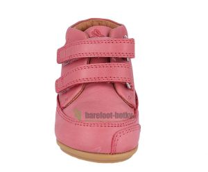 Barefoot boty Bundgaard Prewalker II Velcro Soft Rose WS zepředu
