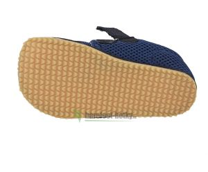 Barefoot Beda barefoot sneakers with velcro - dark blue with light sole