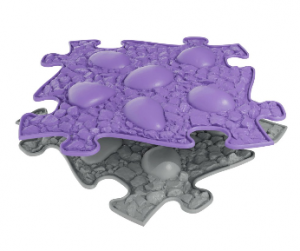 Orthopedic floor - Dino eggs hard | gray, purple