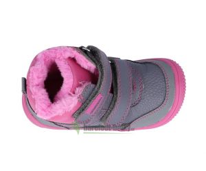 Protetika zimní barefoot boty Tyrel fuxia shora