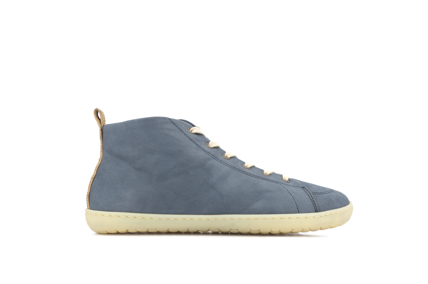 Barefoot boty MUKISHOES High-cut RAW LAETHER Blue FW