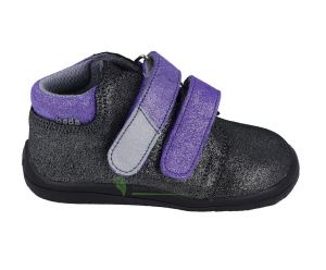 Beda Barefoot Dark violette - year-round shoes with a membrane | 20, 21, 22, 24