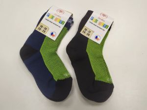 Dětské Surtex merino ponožky froté - tenké zelené detail
