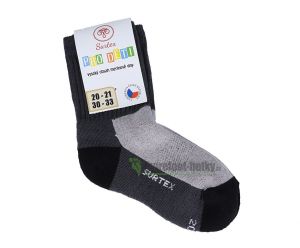 Childrens Surtex merino sports terry socks - gray