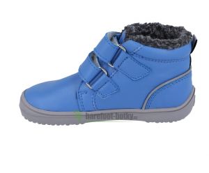 Dětské zimní barefoot boty Be Lenka Penguin - Blue bok