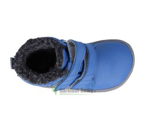 Dětské zimní barefoot boty Be Lenka Penguin - Blue shora