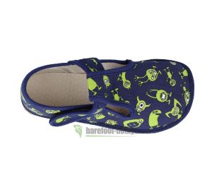 Barefoot Beda barefoot - velcro slippers - monsters