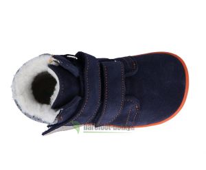 Beda barefoot - zimní boty s membránou - Blue mandarine shora