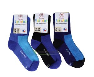 Childrens Surtex merino sports terry socks - blue | 16-17 cm, 18-19 cm