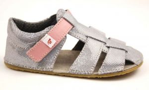 Ef barefoot sandals - silver | 22, 26