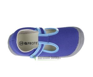 Barefoot Protetika Kirby blue - textile sneakers / slippers