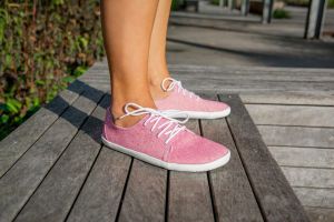 Barefoot Sneakers Aylla Nuna pink L - narrower, unisex