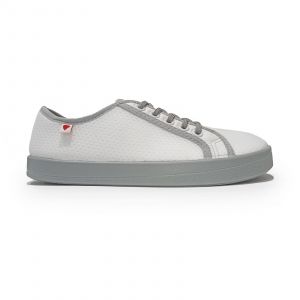 Barefoot sneakers Anatomic white with grey sole - mesh | 43