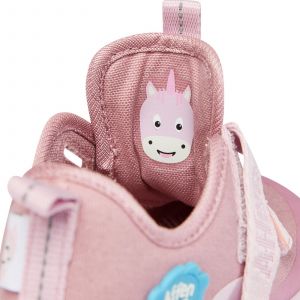 Dětské barefoot botičky Affenzahn Lowcut Cotton Unicorn-Pink detail
