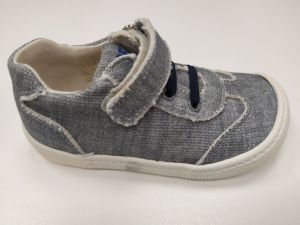 Barefoot canvas sneakers KOEL4kids - Bernardinho gray | 21, 22, 25, 27