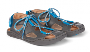Dětské barefoot sandály Affenzahn Sandal Leather Dog-Grey