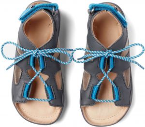 Barefoot Children's barefoot sandals Affenzahn Sandal Leather Dog-Gray