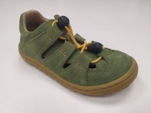 Barefoot Lurchi sandals - NATHAN suede Aloe velo