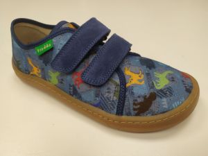 Barefoot Froddo barefoot sneakers denim dinosaurs