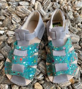 OKBARE barefoot sandals Palm D201 gray / green | 26