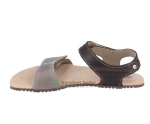 Protetika barefoot sandály Belita šedé/hnědé bok