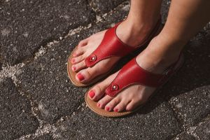 Barefoot sandály Be Lenka Promenade - Red detail
