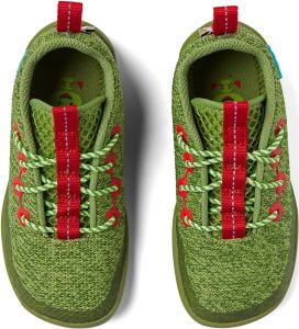 Dětské barefoot boty Affenzahn Lowcut Knit Dragon-Green - tkaničky shora