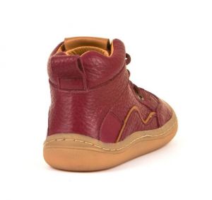 Barefoot Froddo barefoot ankle year-round boots bordeaux - laces