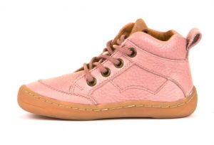 Barefoot Froddo barefoot ankle year-round shoes pink - laces
