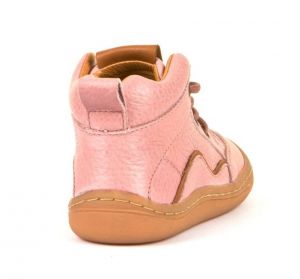 Barefoot Froddo barefoot ankle year-round shoes pink - laces