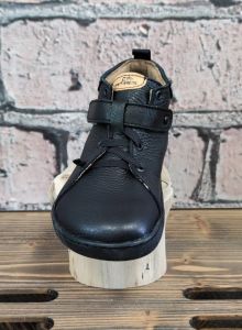 Barefoot kožené boty Pegres BF52 - černá zepředu
