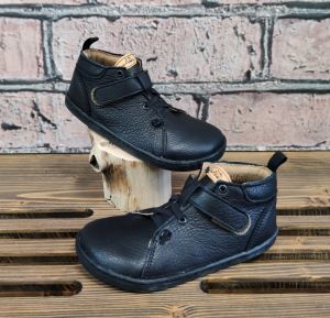 Barefoot kožené boty Pegres BF52 - černá pár