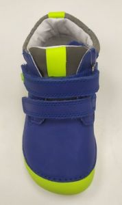 DDstep 070 celoroční boty - modrá s neonovou podrážkou shora