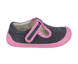 Barefoot Protetika Kirby pink - textile sneakers / slippers