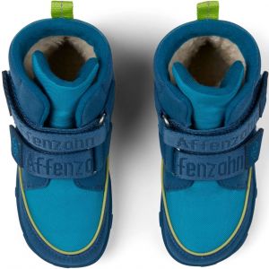 Dětské zimní barefoot boty Affenzahn Comfy Jump midboot - vegan - Shark shora
