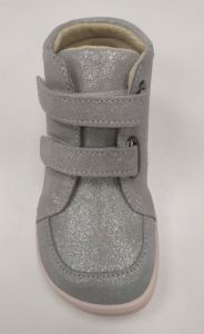 Barefoot Baby bare shoes Febo Fall gray / pink glittering