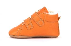 Barefoot boty Froddo Prewalkers zimní sheepskin - orange bok