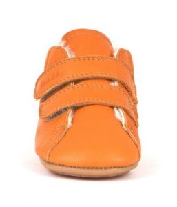 Barefoot boty Froddo Prewalkers zimní sheepskin - orange zepředu