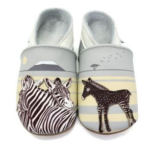 Lait et Miel zebra slippers | 12-18 M