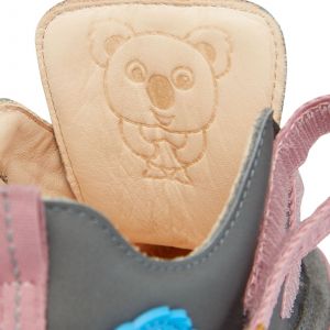 Dětské barefoot boty Affenzahn Buddy Forever leather - midcut Koala detail