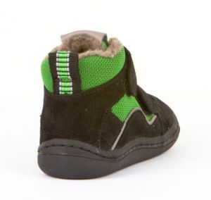 Froddo barefoot zimní kotníkové boty green/black zezadu